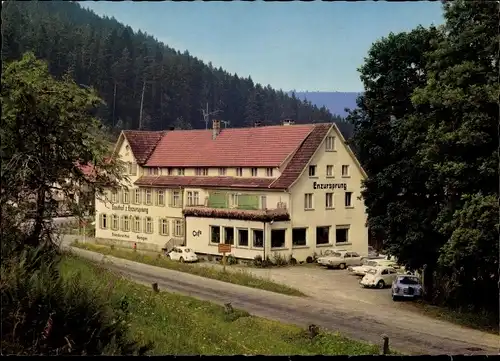 Ak Gompelscheuer Enzklösterle im Schwarzwald, Gasthof Enzursprung