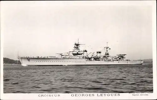 Ak Französisches Kriegsschiff, Croiseur Georges Leygues