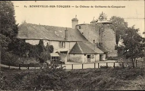 Ak Bonneville sur Touques Calvados, Le Chateau de Guillaume le Conquerant