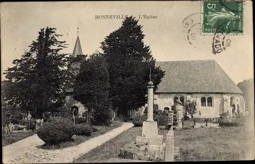 Ak Bonneville Calvados, L'Eglise