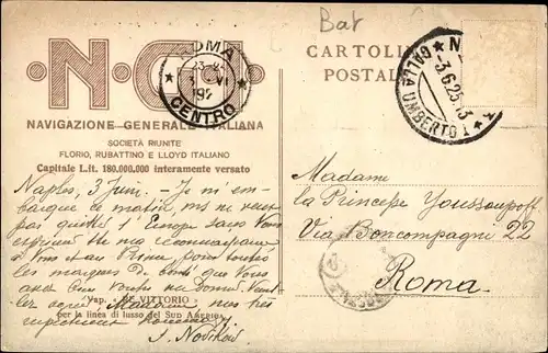 Künstler Ak Dampfer Re Vittorio, NGI