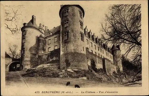 Ak Beaupréau Maine et Loire, la Château, vue d'ensemble