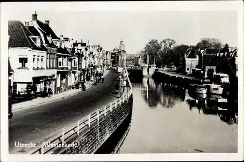 Ak Utrecht Niederlande, Westerkade