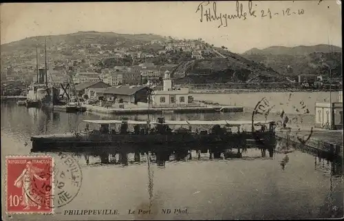 Ak Philippeville Skikda Algerien, Le Port