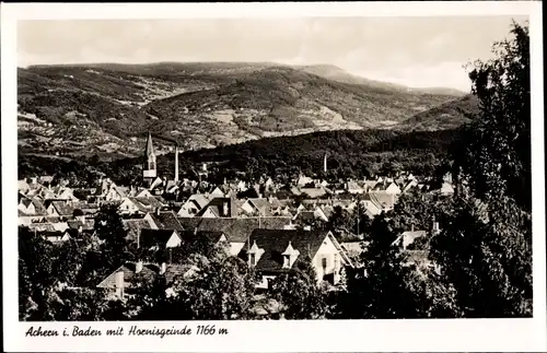 Ak Achern im Ortenaukreis Baden Württemberg, Blick auf den Ort, Hornisgrinde