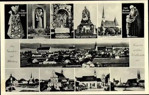 Ak Altötting in Oberbayern, Kapellplatz, St. Annakirche, Gnadenaltar, Gnadenbild, Hl. Bruder Konrad