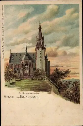 Litho Bingen am Rhein, St. Rochuskapelle