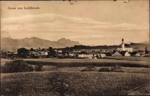 Ak Lechbruck am See Bayern, Panorama