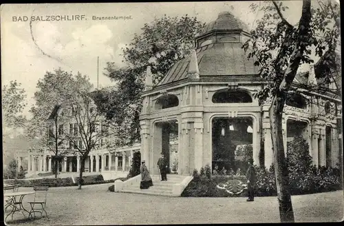 Ak Bad Salzschlirf in Hessen, Brunnentempel