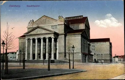 Ak Duisburg im Ruhrgebiet, Stadttheater