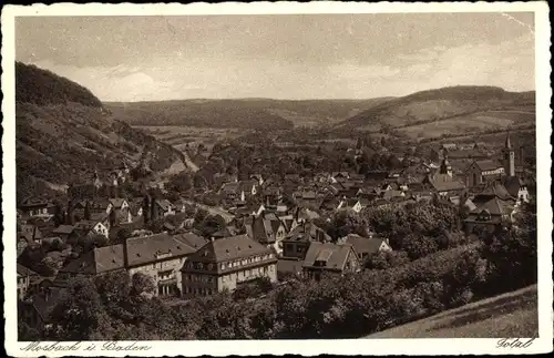 Ak Mosbach im Neckar Odenwald Kreis, Totalansicht der Ortschaft