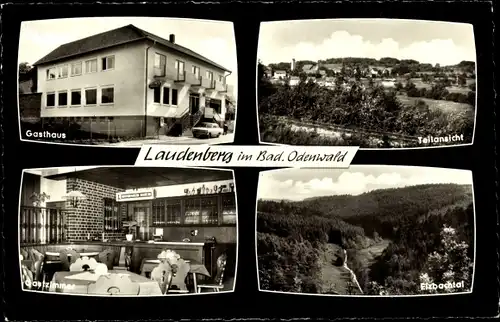Ak Laudenberg Limbach in Baden Odenwald, Gasthaus und Pension zum wilden Mann