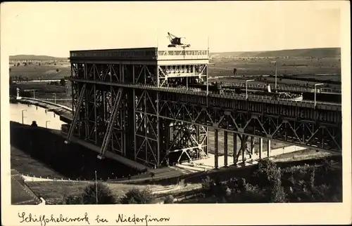 Ak Niederfinow im Barnim, Schiffshebewerk