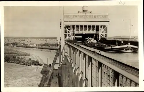 Foto Ak Niederfinow in Brandenburg, Schiffshebewerk, Hebewerksgaststätte, Inh. Hans Heene