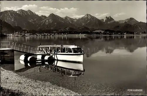 Ak Füssen im Ostallgäu, Forggensee, Motorschiff Füssen