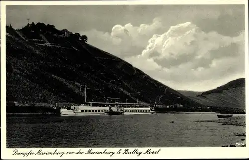 Ak Bullay Mosel, Dampfer Marienburg