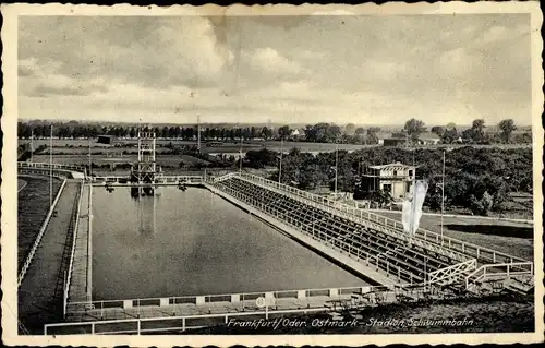 Ak Frankfurt an der Oder, Stadion, Schwimmbahn