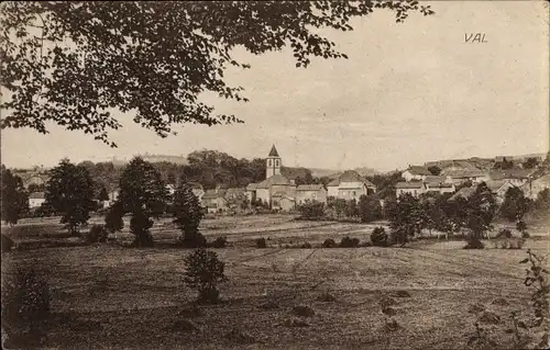 Ak Val Meurthe et Moselle, Ortsansicht, Landschaft