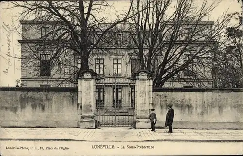 Ak Luneville Meurthe et Moselle, la Sous-Préfecture