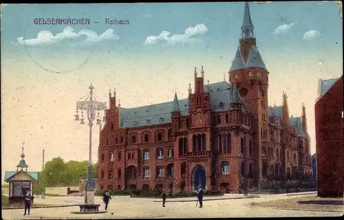 Ak Gelsenkirchen im Ruhrgebiet, Rathaus