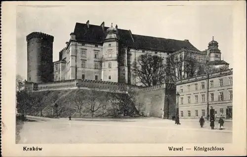 Ak Kraków Krakau Polen, Wawel, Königschloss