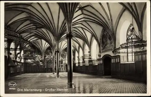 Ak Malbork Marienburg Westpreußen, Schloss Marienburg, Großer Remter