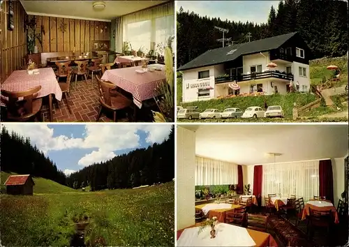 Ak Poppeltal Enzklösterle im Schwarzwald, Pension Cafe Rosi