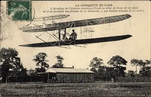 Ak La Conquête de l'Air, Aéroplane Wright, Flugpionier