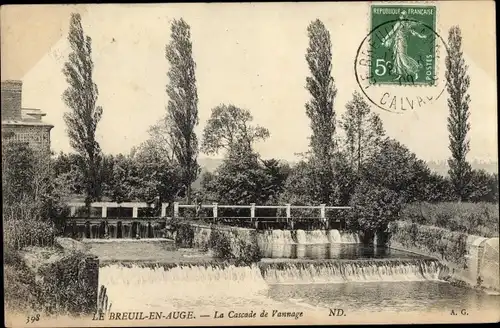 Ak Le Breuil en Auge Calvados, La Cascade de Vannage