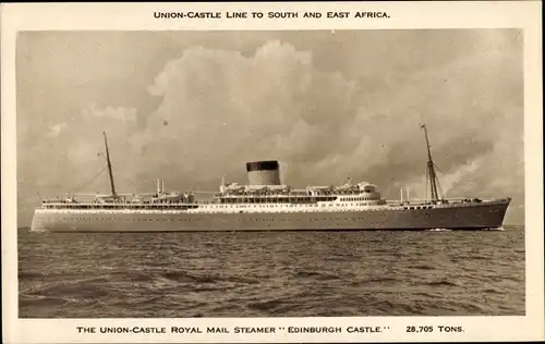 Ak Dampfer RMS Edinburgh Castle, Union Castle Line