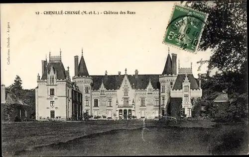Ak Chenillé-Changé Maine et Loire, Château des Rues