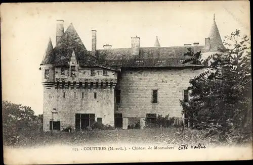 Ak Coutures Maine et Loire, Château de Montsabert