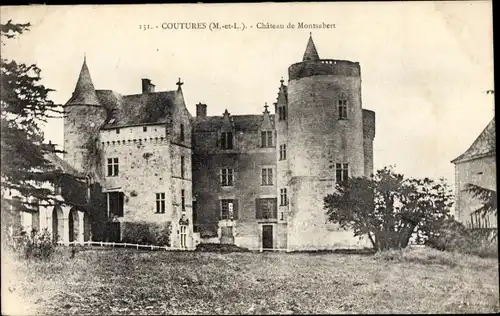 Ak Coutures Maine et Loire, Château de Montsabert