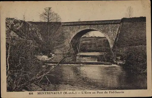 Ak Montrevault Maine et Loire, Evre au Pont du Fief-Sauvin