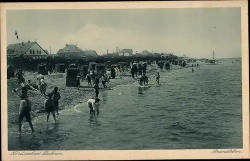 Ak Nordseebad Duhnen Cuxhaven, Strandleben