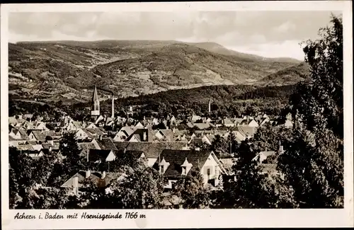 Ak Achern im Ortenaukreis Baden Württemberg, Blick auf den Ort, Hornisgrinde