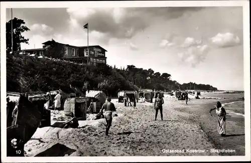 Ak Ostseebad Koserow auf Usedom, Strandleben