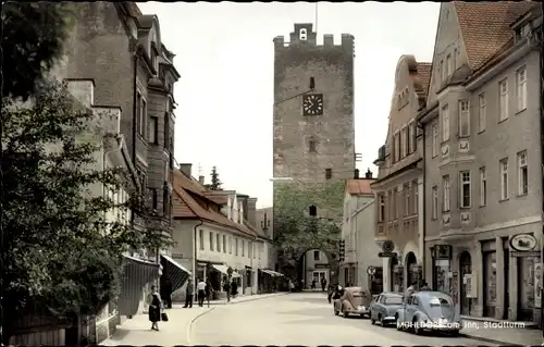 Ak Mühldorf am Inn Oberbayern, Stadtturm