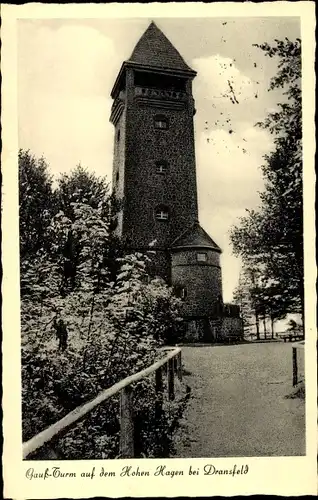Ak Dransfeld, Hoher Hagen, Gauß-Turm