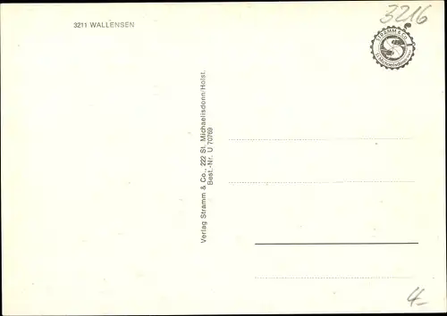 Ak Wallensen Salzhemmendorf Niedersachsen, Gesamtansicht, Bergmannsdenkmal, Thermalbad