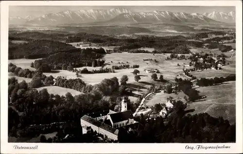 Ak Dietramszell in Oberbayern, Luftaufnahme, Panorama