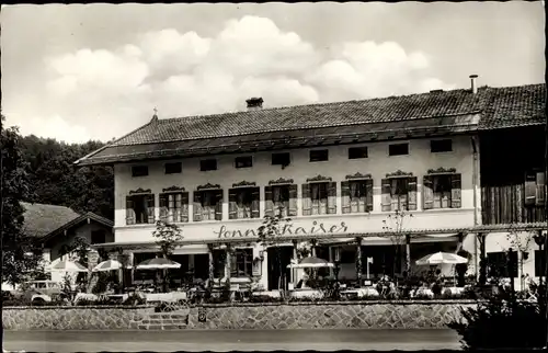Ak Elbach Fischbachau in Oberbayern, Postgasthof und Metzgerei Sonnenkaiser