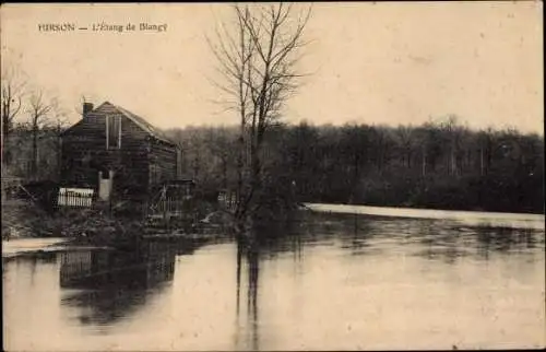 Ak Hirson Aisne, l'Etang de Blangy