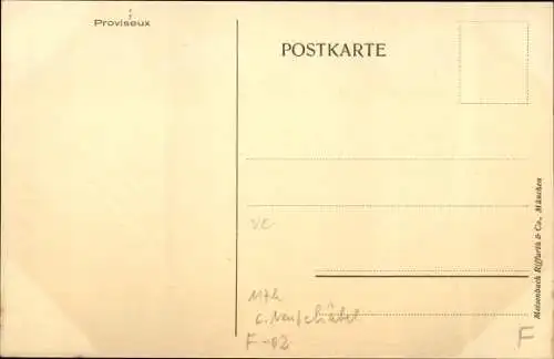 Ak Neufchâtel sur Aisne, Proviseux, Ortsansicht