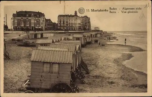 Ak Mariakerke Ostende Westflandern, Bains, Vue generale