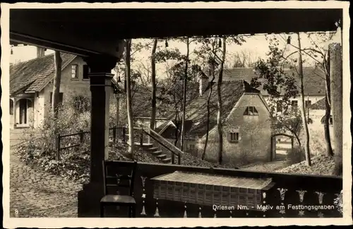Ak Drezdenko Driesen Neumark Ostbrandenburg, Partie am Festungsgraben