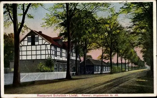 Ak Lintel Rheda Wiedenbrück in Westfalen, Restaurant Schalück