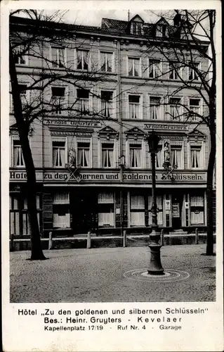 Ak Kevelaer am Niederrhein, Hotel Zu den goldenen Schlüsseln, Kapellenplatz 17