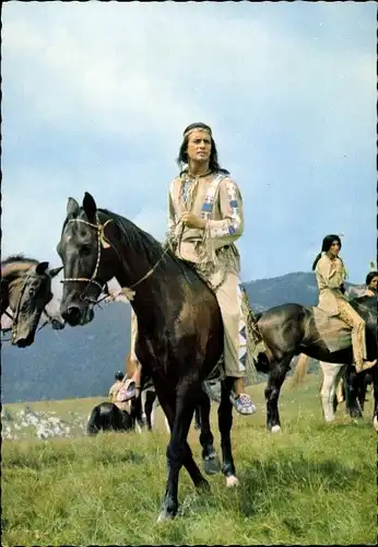 Ak Schauspieler Pierre Brice, Winnetou II. Teil, Old Shatterhand