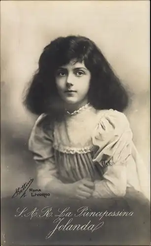 Ak SAR LA Principessina Jolanda, Prinzessin von Italien, Portrait